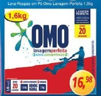 Supermercados Guanabara Lava roupas em po Omo Lavagem perfeita 1.6kg oferta