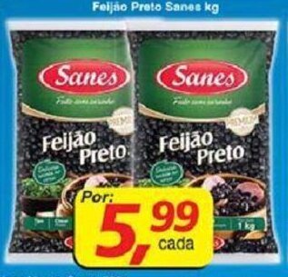 Supermercados Guanabara Feijao Preto Sanes 1kg oferta