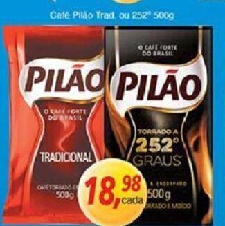 Supermercados Guanabara Cafe Pilao Trad. ou 252 500g oferta