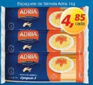 Supermercados Guanabara Espaguete de Semola Adria 1kg oferta