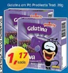Supermercados Guanabara Gelatina em po Predilecta Trad. 20g oferta