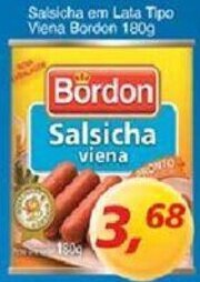 Supermercados Guanabara Salsicha em lata Tipo Viena Bordon 180g oferta