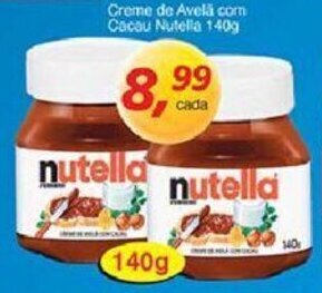 Supermercados Guanabara Creme de Avela com Cacau Nutella 140g oferta