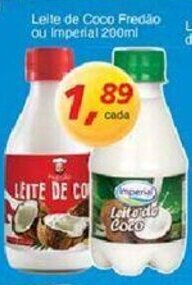 Leite de Coco Fredao ou Imperial 200ml