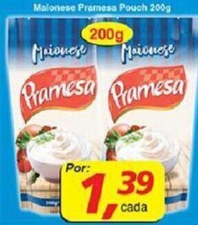 Supermercados Guanabara Maionese Pramesa pouch 200g oferta