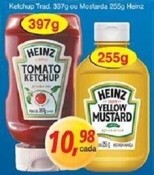 Supermercados Guanabara Ketchup Trad. 397g ou Mostarda 255g Heinz oferta