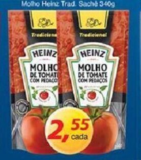 Supermercados Guanabara Molho Heinz Trad. Sache 340g oferta
