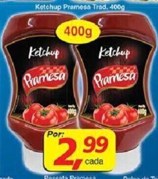 Supermercados Guanabara Ketchup Pramesa Trad. 400g oferta