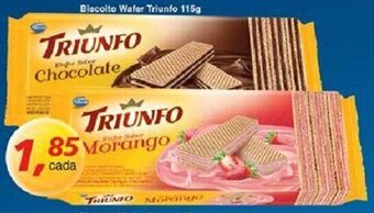 Supermercados Guanabara Biscoito Wafer Triunfo 115g oferta