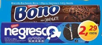 Supermercados Guanabara Biscoito recheado Bono 126g ou Negresco 140g Nestle oferta
