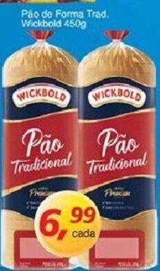 Supermercados Guanabara Pao de Forma Trad. Wickbold 450g oferta