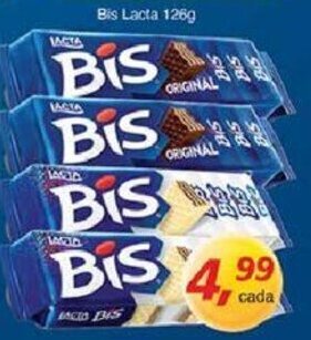 Supermercados Guanabara Bis Lacta 126g oferta