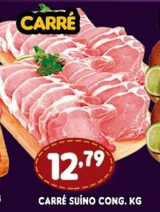 Supermercados Cristal Carre Suino congelado 1kg oferta