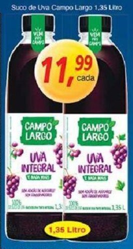 Supermercados Guanabara Suco de Uva Campo Largo 1.35L oferta