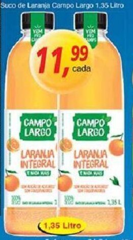 Supermercados Guanabara Suco de Laranja Campo Largo 1.35L oferta