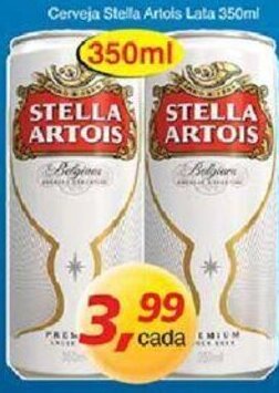 Supermercados Guanabara Cerveja Stella Artois Lata 350ml oferta