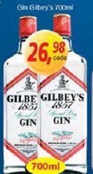 Supermercados Guanabara Gin Gilbey's 700ml oferta