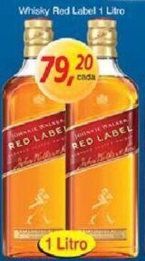 Supermercados Guanabara Whisky Red Label 1L oferta