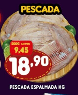 Supermercados Cristal Pescada Espalmada 1kg oferta