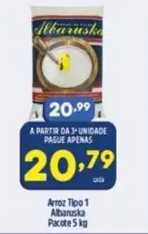 Arena Atacado Arroz Tipo 1 Albaruska pacote 5kg oferta