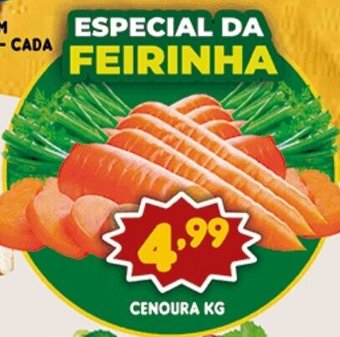 Supermercados Cristal Cenoura 1kg oferta