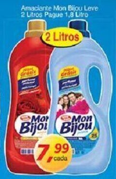 Supermercados Guanabara Amaciante Mon Bijou Leve 2L pague 1.8L oferta