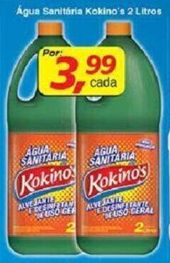 Supermercados Guanabara Agua Sanitaria Kokino's 2L oferta