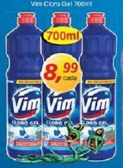 Supermercados Guanabara Vim Cloro Gel 700ml oferta