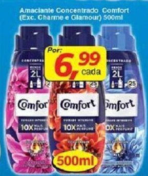 Supermercados Guanabara Amaciante Concentrado Comfort 500ml oferta