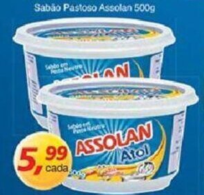 Sabao Pastoso Assolan 500g