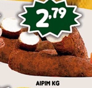 Supermercados Cristal Aipim 1kg oferta