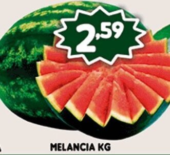 Supermercados Cristal Melancia 1kg oferta