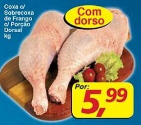 Supermercados Guanabara Coxa c/ Sobrecoxa de Frango c/ Porcao Dorsal 1kg oferta