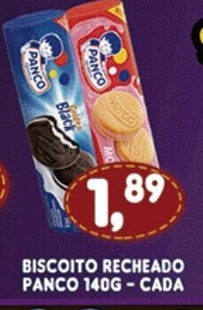 Supermercados Cristal Biscoito Recheado Panco 140g - cada oferta
