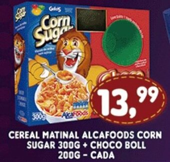 Cereal Matinal Alcafoods (corn sugar 300g + choco boll 200g) cada