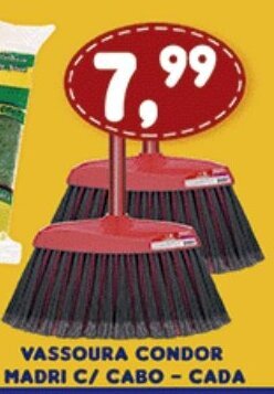 Supermercados Cristal Vassoura Condor Madri c/ cabo - cada oferta