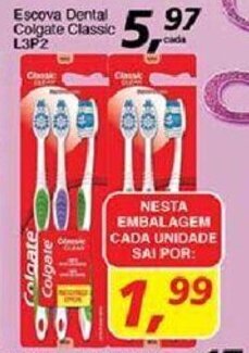 Supermercados Guanabara Escova Dental Colgate Classic L3P2 oferta