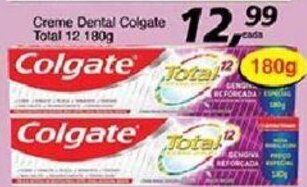 Supermercados Guanabara Creme Dental Colgate Total 12 180g oferta