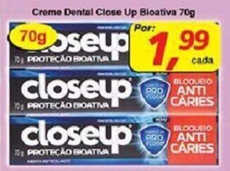 Supermercados Guanabara Creme Dental Close Up Bioativa 70g oferta