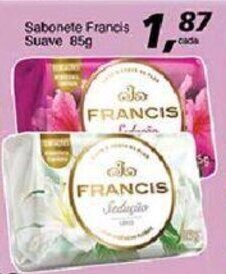 Supermercados Guanabara Sabonete Francis Suave 85g oferta