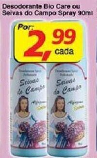 Supermercados Guanabara Desodorante Bio Care ou Seiva do Campo Spray 90ml oferta