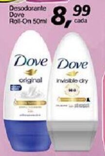 Supermercados Guanabara Desodorante Dove Roll-On 50ml oferta