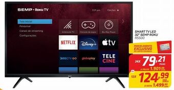 GBarbosa Smart tv led 32" semp roku oferta