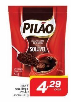 Café solúvel pilão 50g