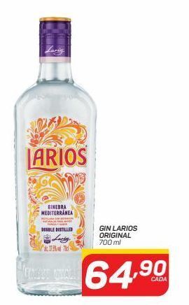 GBarbosa Gin larios original 700ml oferta