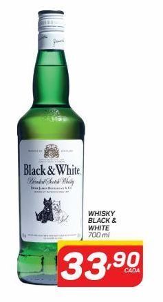 GBarbosa Whisky black & white 700ml oferta