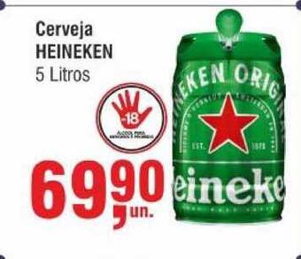 Higa Atacado Cerveja Heineken 5L oferta