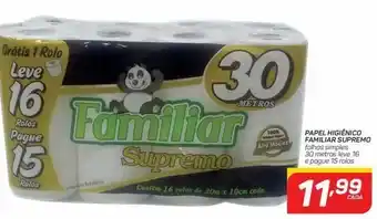 GBarbosa Papel higiênico familiar supremo oferta