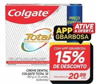 GBarbosa Creme dental colgate total 12 oferta