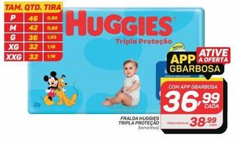 GBarbosa Fralda huggies tripla proteção oferta
